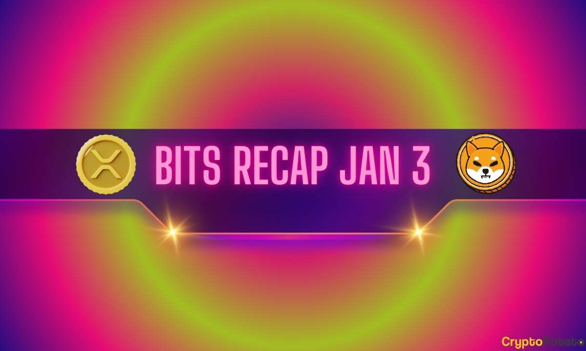涨势可期:瑞波(XRP)价格上涨,柴犬(SHIB)的燃烧计划等等:Bits 1月3日回顾